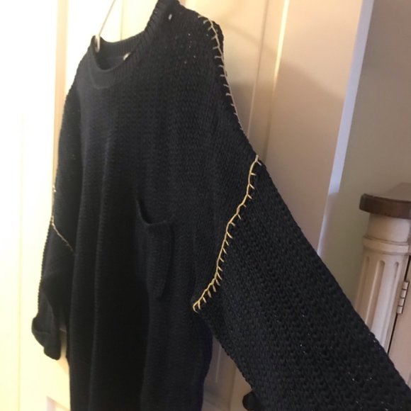 Navy Blue sweater, Large, WRAP of London, - Picture 2 of 5